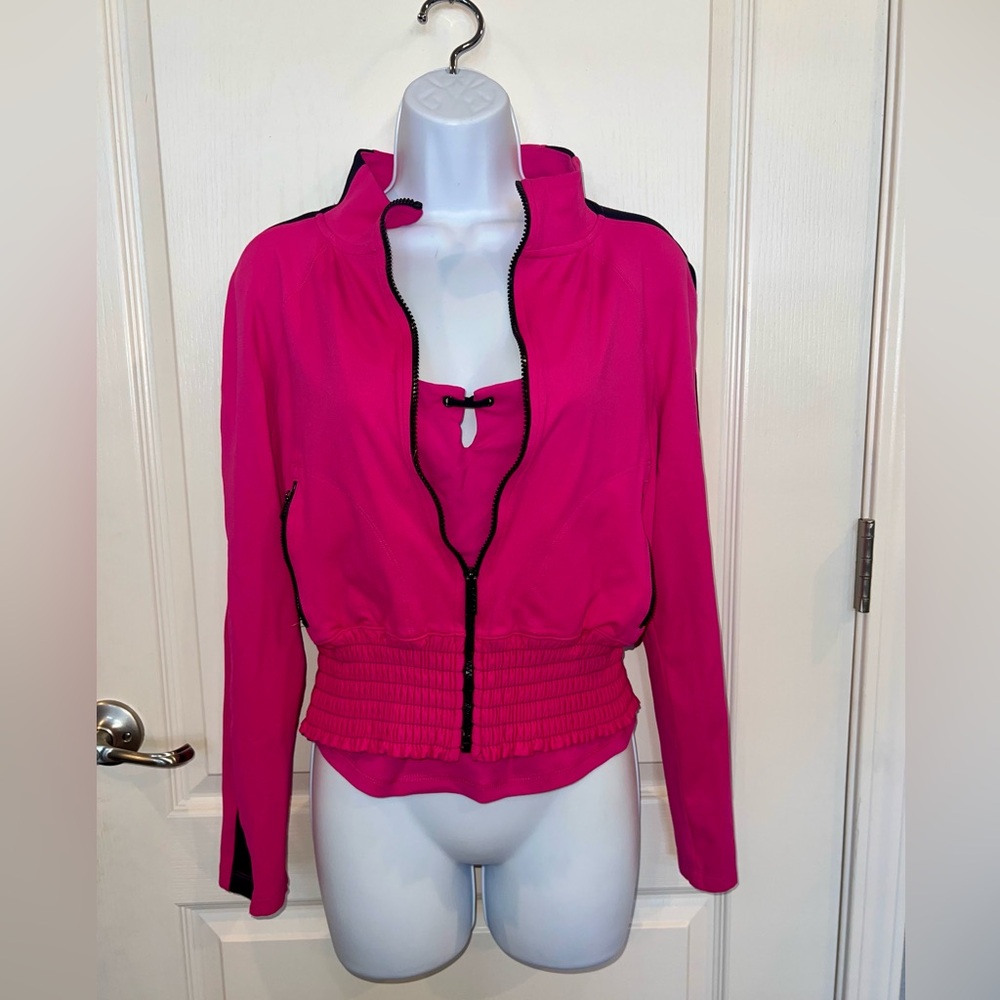 Bebe Sport Fuchsia Jacket and tank